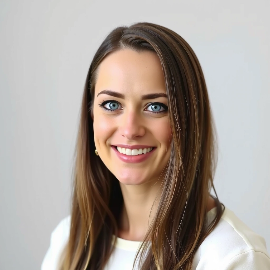 Ritratto di una donna sorridente, cliente soddisfatta di NutriVita Italia.